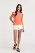 Jolene-Cropped Ruffle Tank